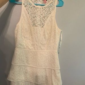 White lace size 8 Giani Bini dress